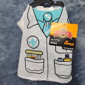 Pet Halloween Doctor Costume Dog Apparel‎ Small New